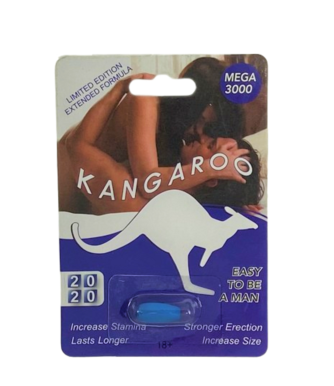 Kangaroo Blue Mega 3000 Sex Enhancer 1ct