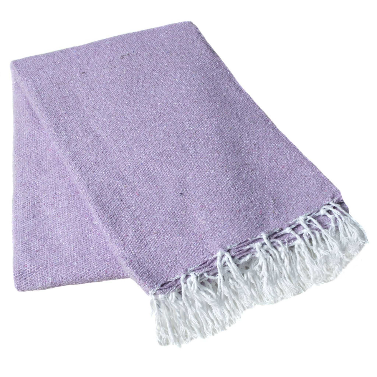 Light Purple Solid Heavyweight Blanket by La Montana