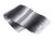 Charcoal, Silver, and White Heavyweight Mexican Blanket by La Montana