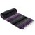 Dark Purple, Light Purple, and Charcoal La Montana Mexican Blanket