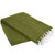 Olive Solid Heavyweight Mexican Blanket by La Montana