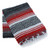 La Montana Mexican Blankets - 10 Pack - Red/Charcoal/White
