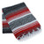 La Montana Mexican Blankets - 10 Pack - Red/Charcoal/White