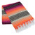 La Montana Mexican Blankets - 10 Pack - Hot Pink/Orange/Tan