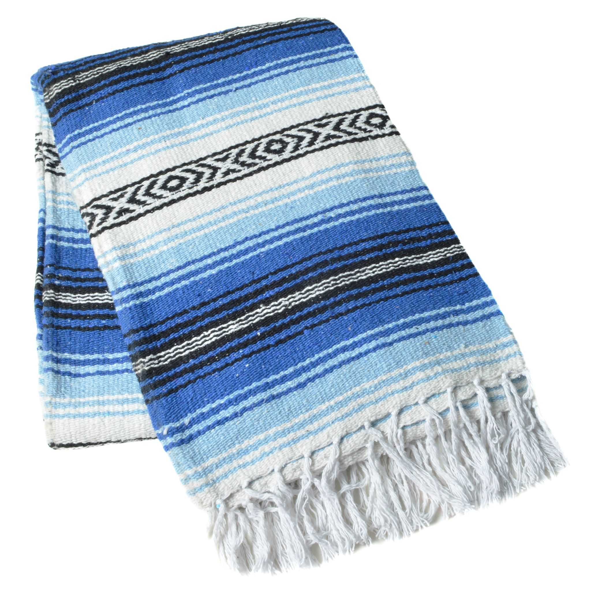 MEXICAN CLASSIC BLANKET ブランケット Original 1930s Aztec Mayan Woven Mexican Blanket Multicolor