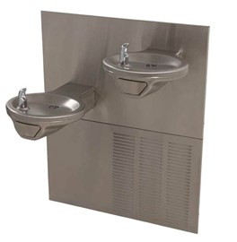 Oval Bowl Chilled Barrier-Free Wall Mount Bi-Level Drinking Fountain