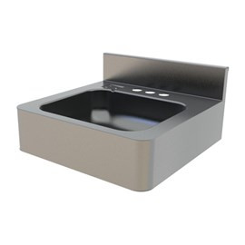 Lavatory for Deck Mounted Valve, Concealed Trap