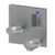 Oval Bowl Barrier-Free Wall Mount Bi-Level Drinking Fountain with Sensor Activated Bottle Filler