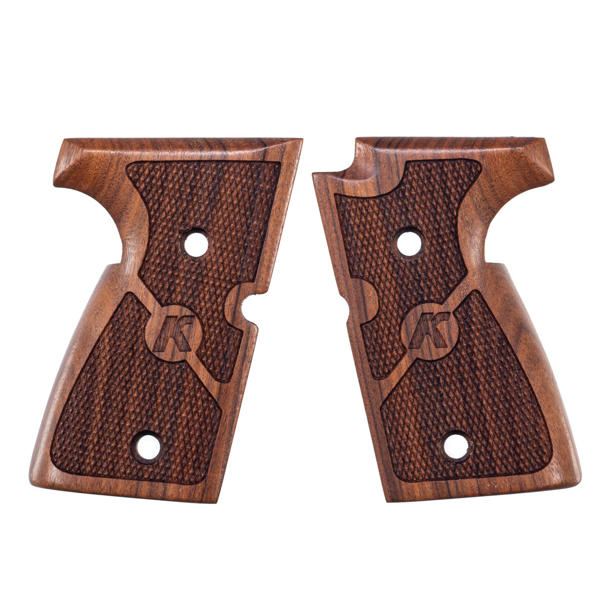 Wood Grips, Checkered, MK Series - Kahr Firearms Group