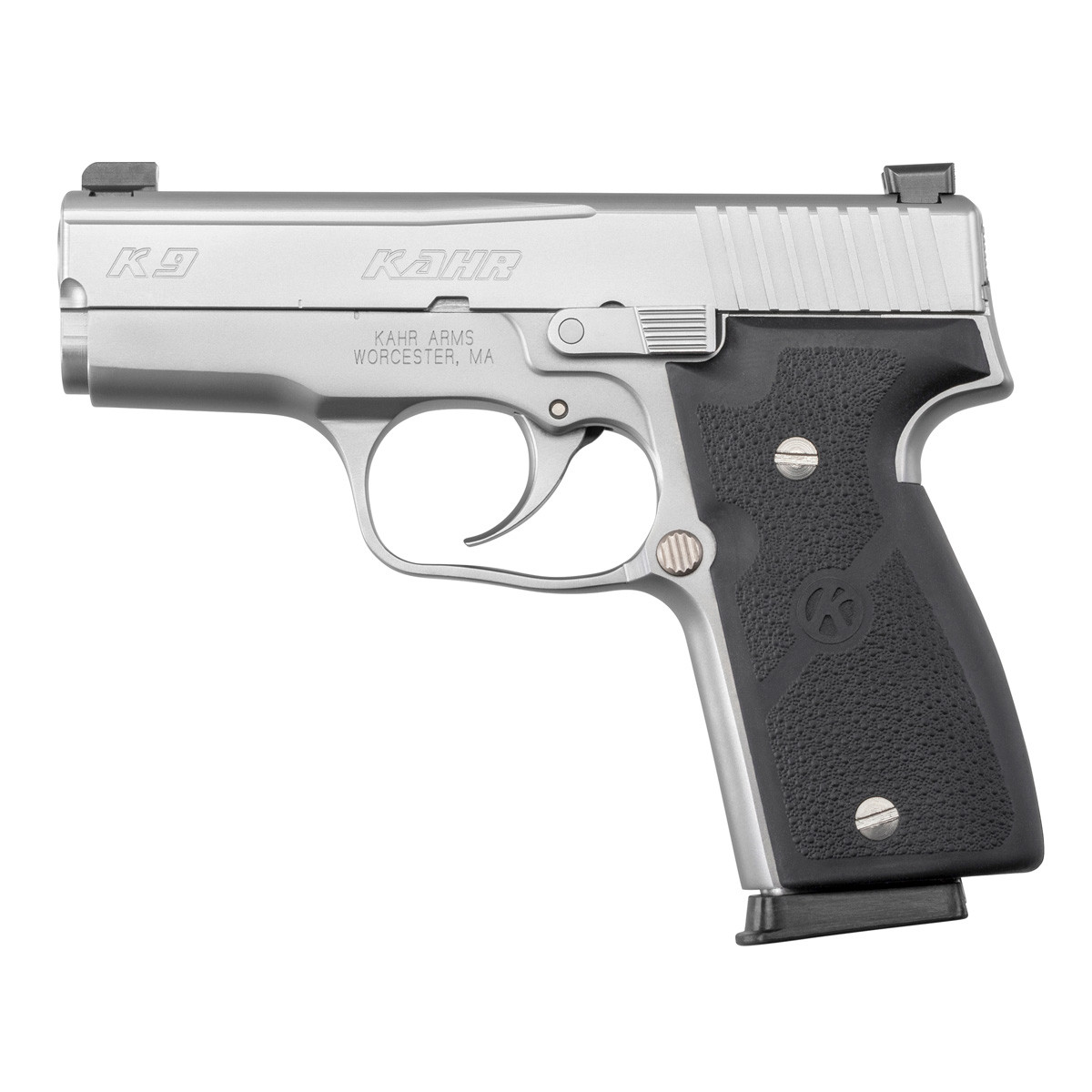 K9, Matte Stainless Steel Slide w/ Night Sights - Kahr Firearms Group