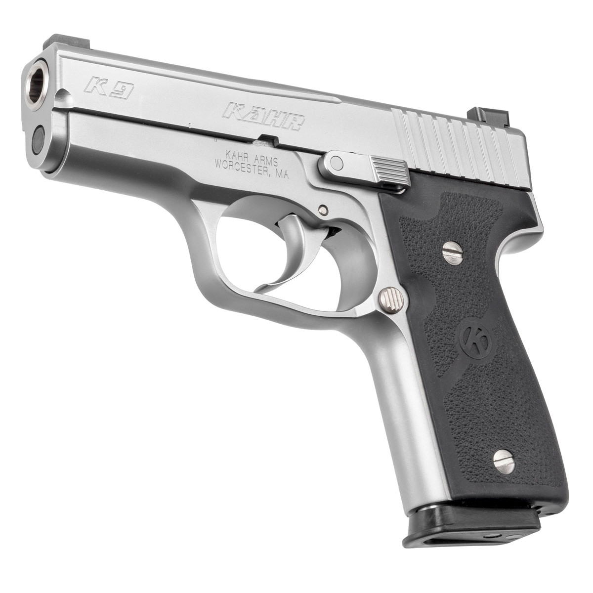 K9, Matte Stainless Steel Slide w/ Night Sights - Kahr Firearms Group