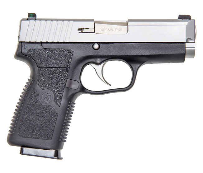 P40, Matte Stainless Slide w/ Night Sights, - Kahr Firearms Group