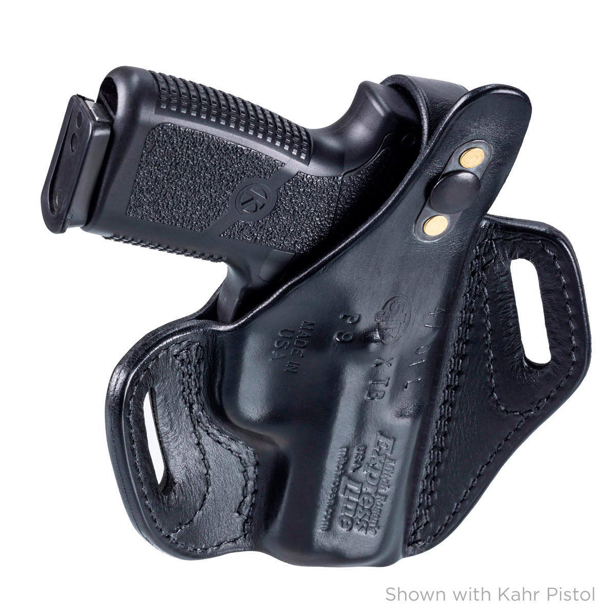 Mitch Rosen CW/P9 Belt-Slide Holster with Thumb Break - Kahr