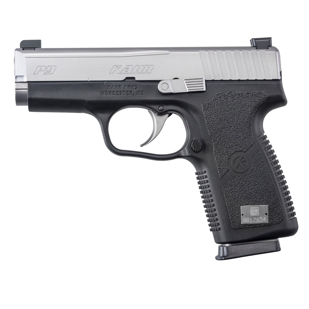 P9, Matte Stainless Slide w/ Night Sights, CA Approved - Kahr