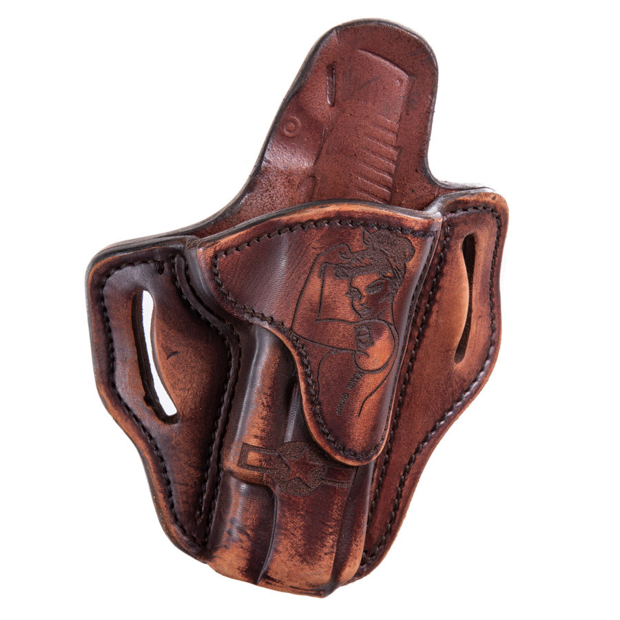 1911 Outside Waist Band Leather Holster w/ Victory Girl, Right
