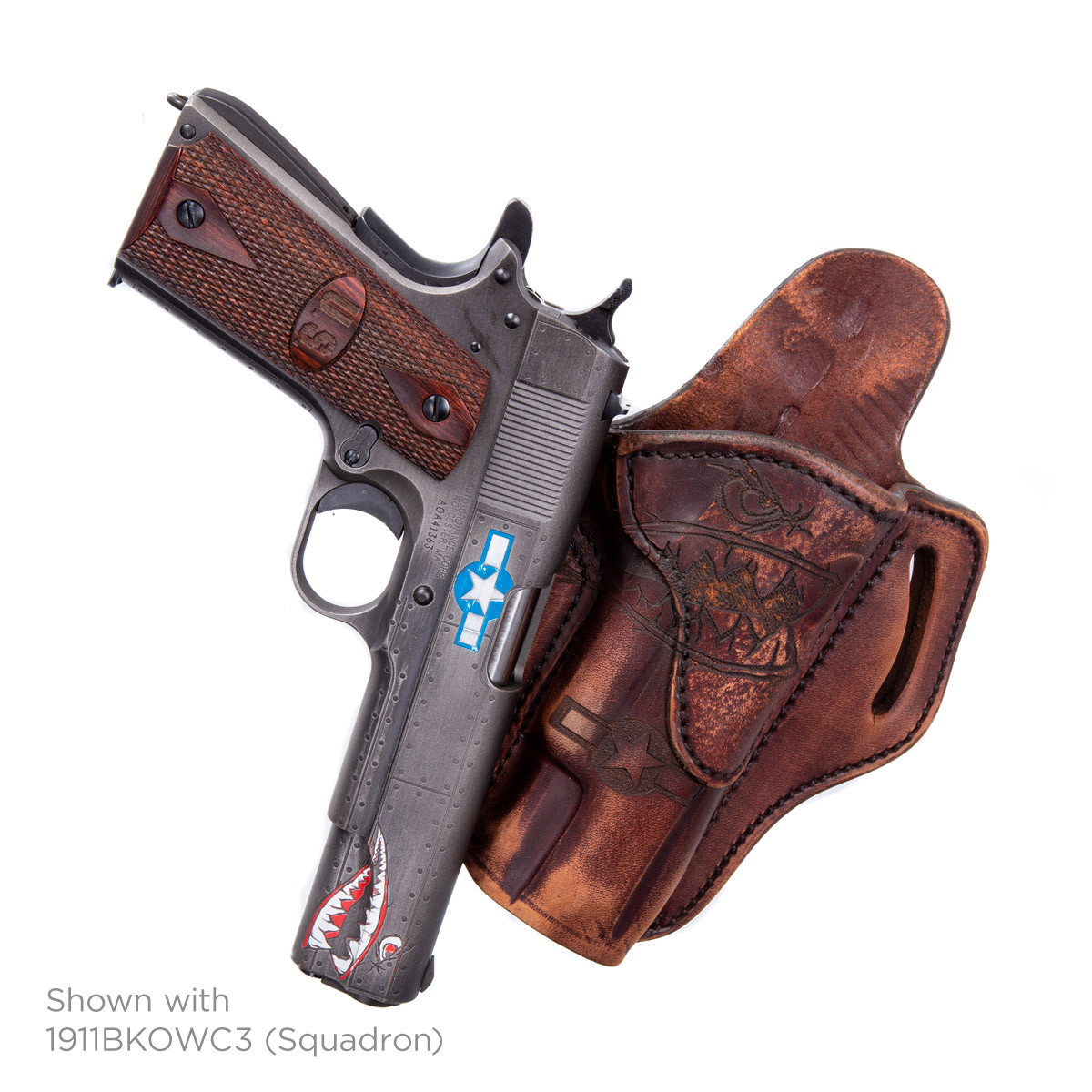 1911 Outside Waist Band Leather Holster, Squadron, Right Hand/Left
