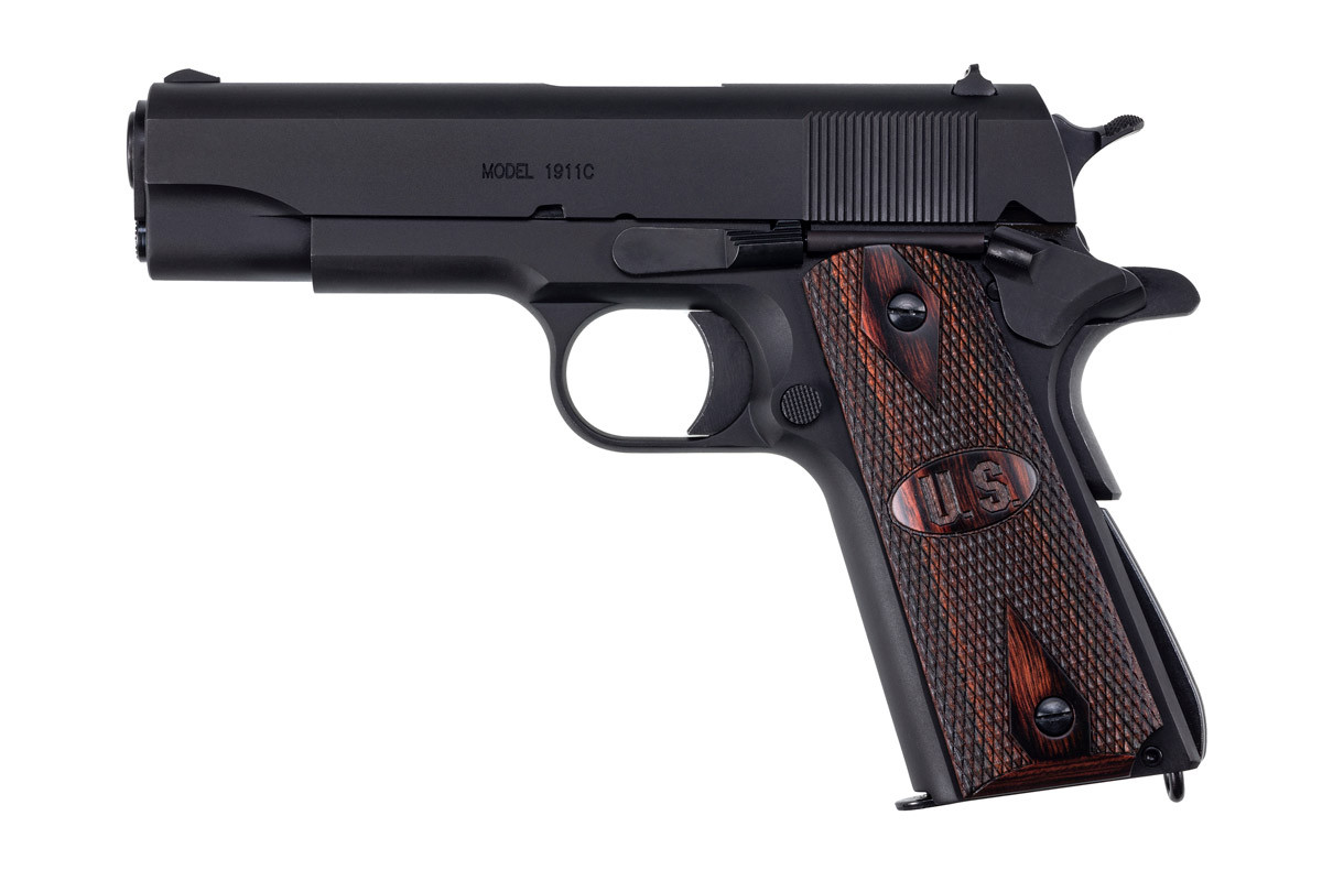 1911A1, GI Specs., Matte Black Finish, Commander Model w/ Wood