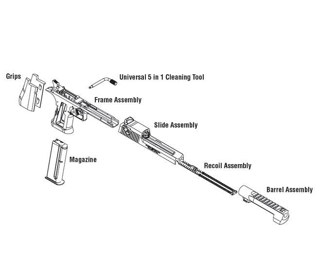 Desert Eagle .50 AE, Black - Kahr Firearms Group
