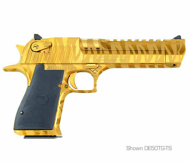 Desert Eagle .50 AE, Titanium Gold with Tiger Stripes - Kahr