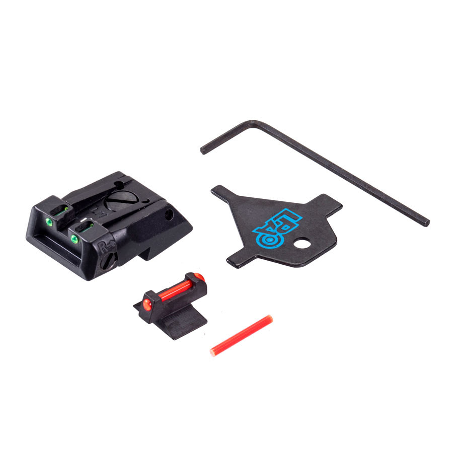 Magnum Research 1911 Fiber Optic Sight Set for Novak Dovetail Cut