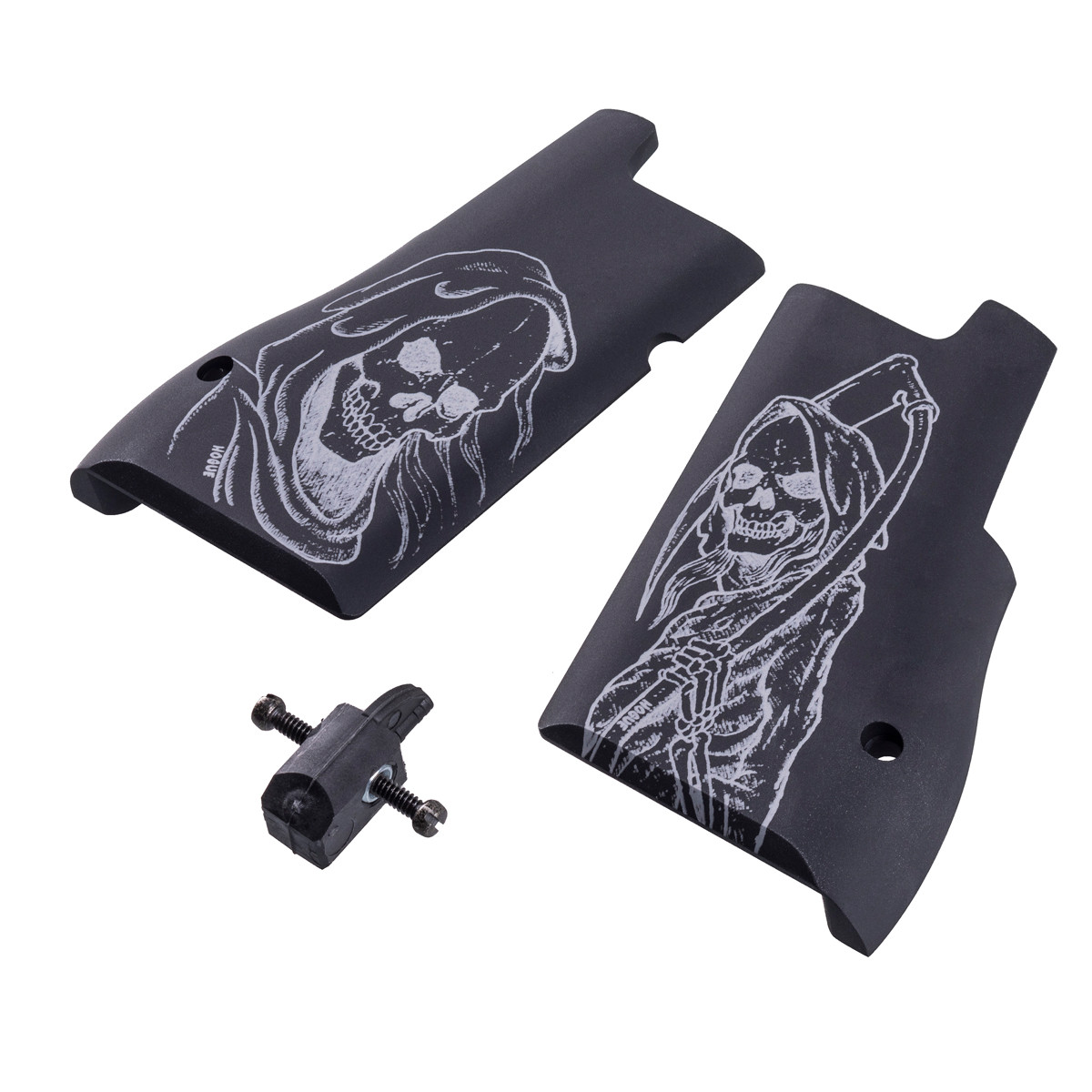 DE357/44/50 Grim Reaper Black Grips - Kahr Firearms Group