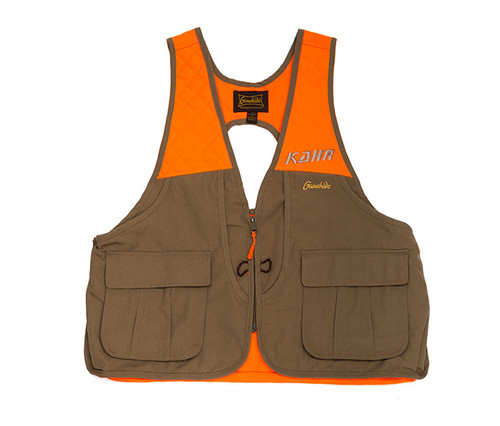 Tan/Orange Game Bird Vest with KAHR Logo