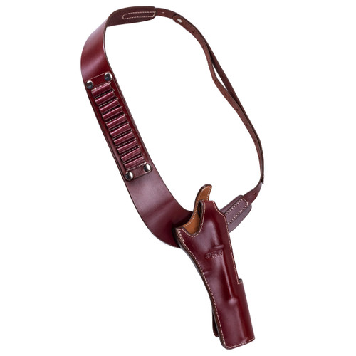 BFR Bandolier Holster, Havana Brown with Belt Strap