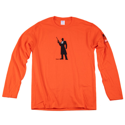 Tommy Gun Warehouse Logo Long Sleeve Shirt Orange 