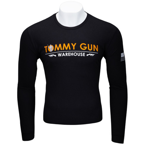Tommy Gun Warehouse Banner Long Sleeve Shirt Black