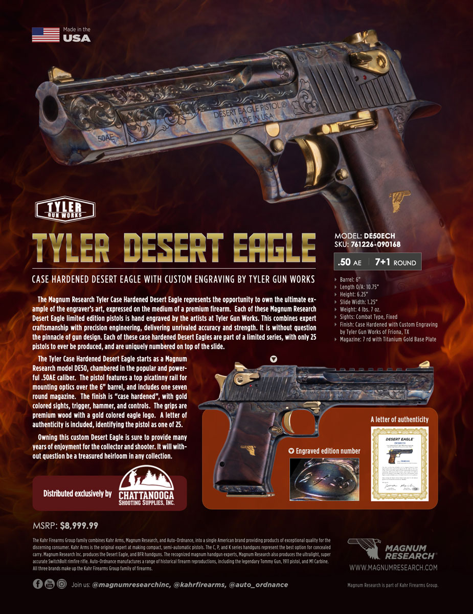 Magnum Research Introduces the Tyler Desert Eagle! Kahr Firearms Group