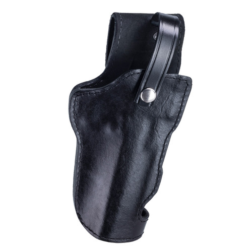 DE357/44/50 Black Leather 6 Inch Hip Holster, Right Hand