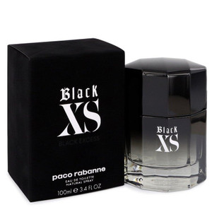 Black XS by Paco Rabanne Eau De Toilette Spray (2018 New Packaging) 3.4 oz (Men) V728-542686
