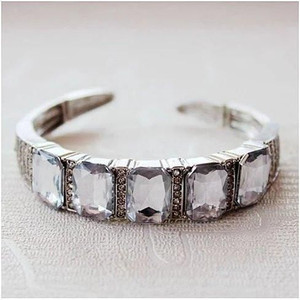 Majestic Diamond Crystal Open Ended Bracelet F369-5782378373