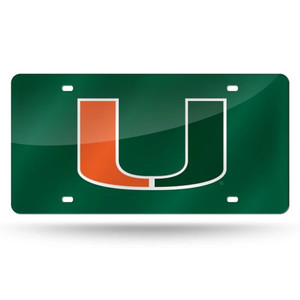 Miami Hurricanes License Plate Laser Cut Green Z157-1140777235