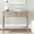 Console Accent Table Traditional Style Sofa Table in Distressed Cream Q280-DCT121993