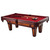 7 Ft Pool Table with Red Burgundy Wool Top and Fringe Drop Pockets Q280-FC7FTR1067