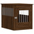 Dog Crate Furniture Brown Oak Engineered Wood, Steel Locks A949-838336