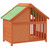 Dog Kennel Brown and Green Solid Pine Wood, Plywood A949-172267