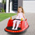 12V Electric Kids Ride On Bumper Car with Flashing Lights for Toddlers-Red - Color: Red D681-TQ10161US-RE