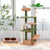 Multilevel Cat Tree with Scratching Posts and Rope Plush Perch Toy Bed-Green - Color: Green D681-PV10195GN