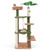 Multilevel Cat Tree with Scratching Posts and Rope Plush Perch Toy Bed-Green - Color: Green D681-PV10195GN