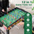 12-in-1 Combo Game Table Set with Foosball Air Hockey Pool Chess and Ping Pong - Color: Multicolor D681-UY10055