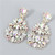 Rhinestone Floral Abstract Prints U.S. Party Fashion Women Alloy Wholesale Costume Earrings - Lumin A392-fear7172