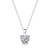 Casual Moissanite CZ Heart Dangle 925 Sterling Silver Necklace R866-JZ_667859567982