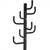 Black Metal Coat Rack Entry Hall Tree Hat Rack Q280-HBCR35