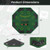 8-Player Foldable Poker Table Top with Carrying Bag-Blue B593-UY10155