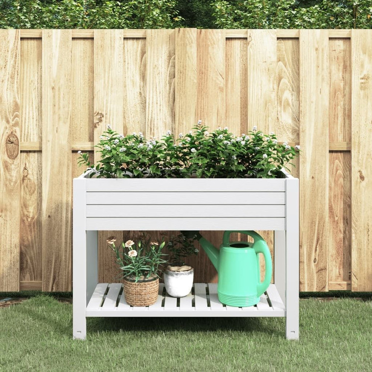 Garden Raised Bed White Polypropylene Large Durable A949-364177