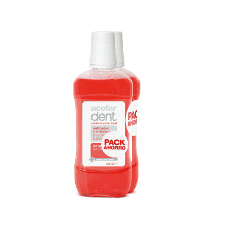 Acofar dent pack ahorro colutorio 2 unidades x 500 mL