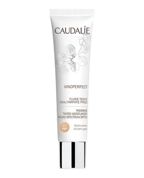 Fluido con color piel perfecta vinoperfect light FPS 20 caudalie