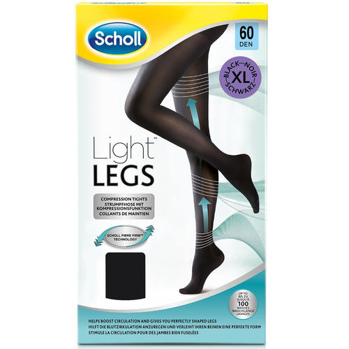 Dr. scholl light legs 60 den talla xl-negro